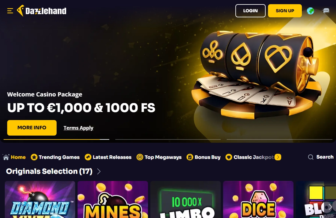 Review: Das Online Casino Dazzle-Hand.de für deutsche Spieler